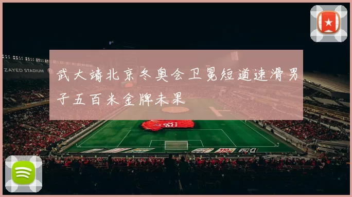 武大靖北京冬奥会卫冕短道速滑男子五百米金牌未果